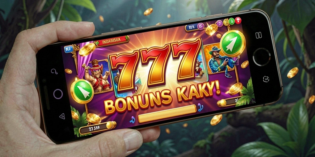 apinaga - Screenshot menampilkan karakter utama dalam pose yang heroik.